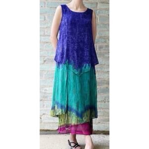 Wedding Guest Summer Dress Midi Boho Bohemian Hippie Gypsy Beach Festival Sheer